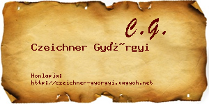 Czeichner Györgyi névjegykártya